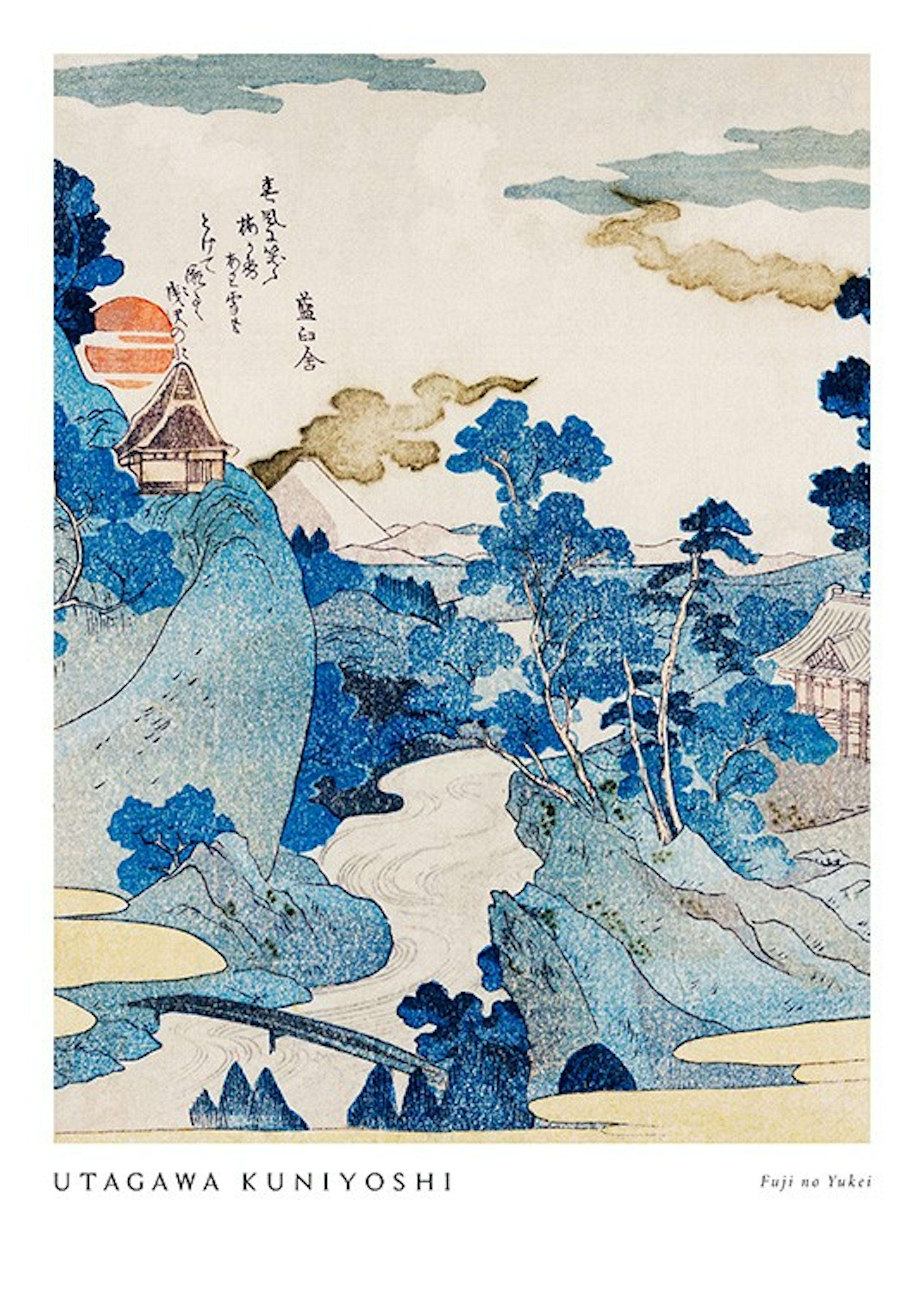 Utagawa Kuniyoshi - Fuji no Yukei Plakát 0