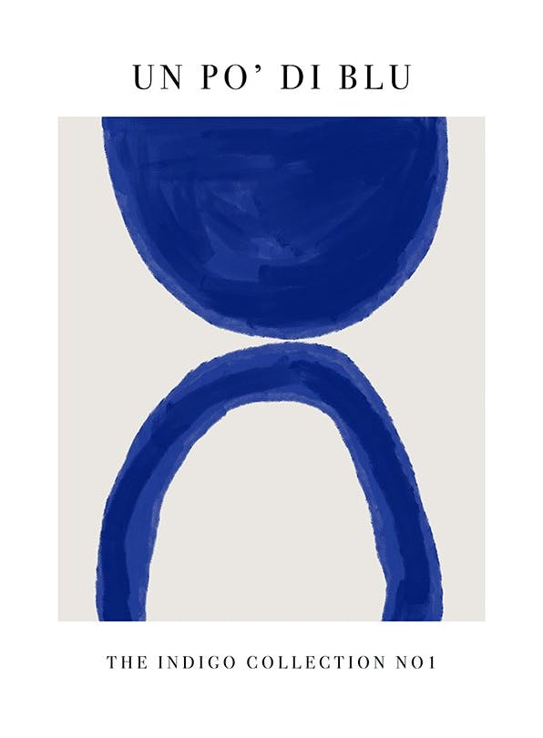 Un Po' Di Blu No1 Plakat (21x30 cm)- Sztuka abstrakcyjna