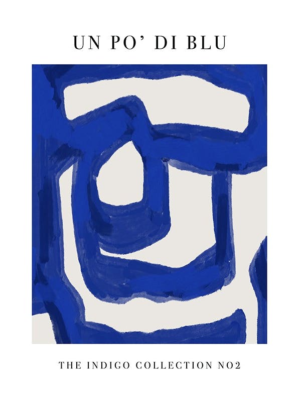 Un Po' Di Blu No2 Plakat (21x30 cm)- Sztuka abstrakcyjna