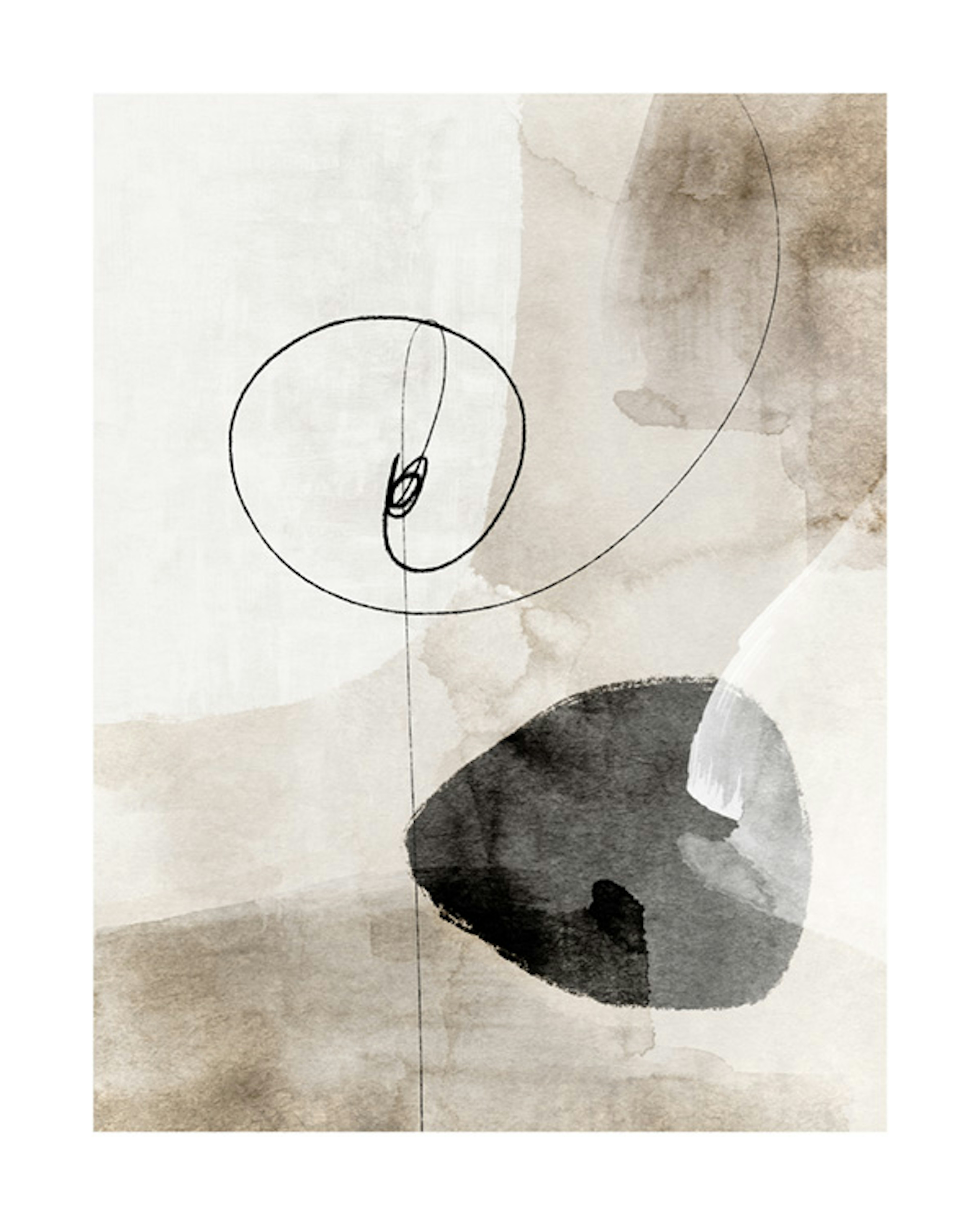 Watercolor Strokes No1 Poster 0