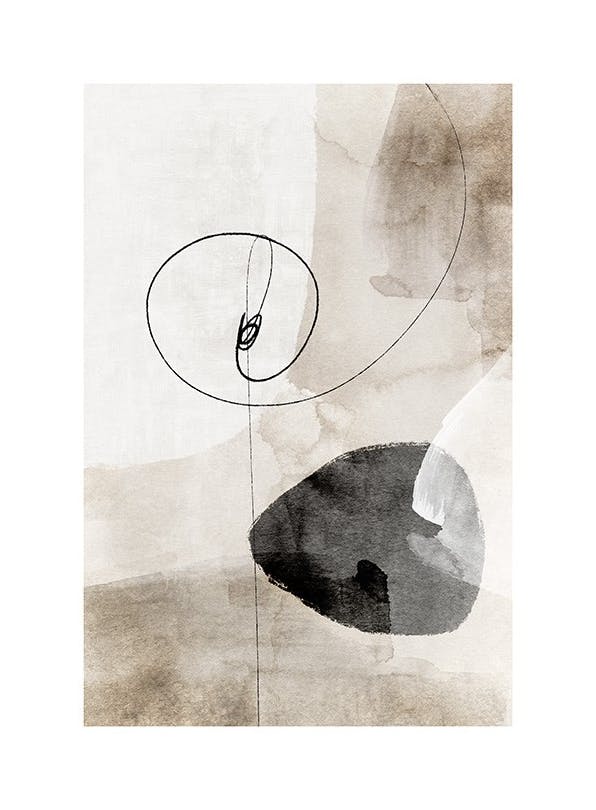 Watercolor Strokes No1 Poster (70x100 cm) - Poster