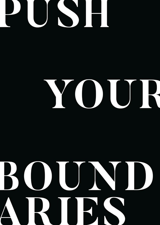 Push Your Boundaries Poster 0
