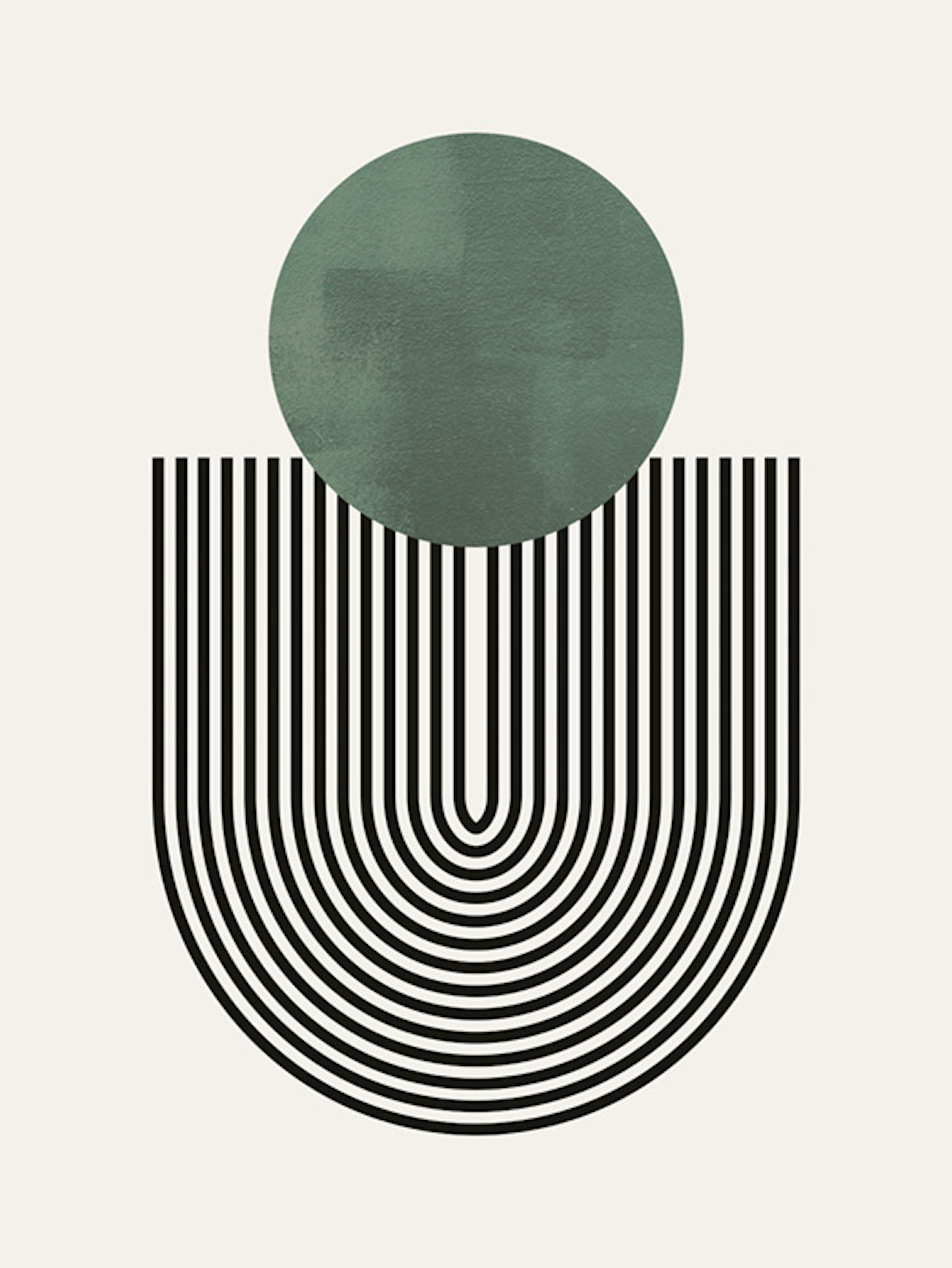 Mid Century Green No1 Poster 0