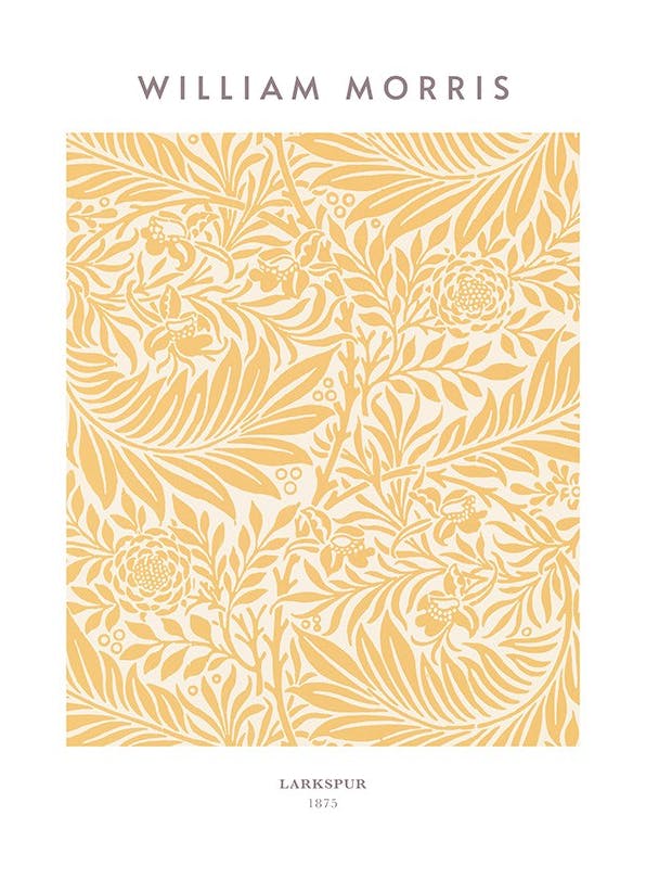 William Morris - Larkspur No3 Poster (50x70 cm) - William Morris Poster