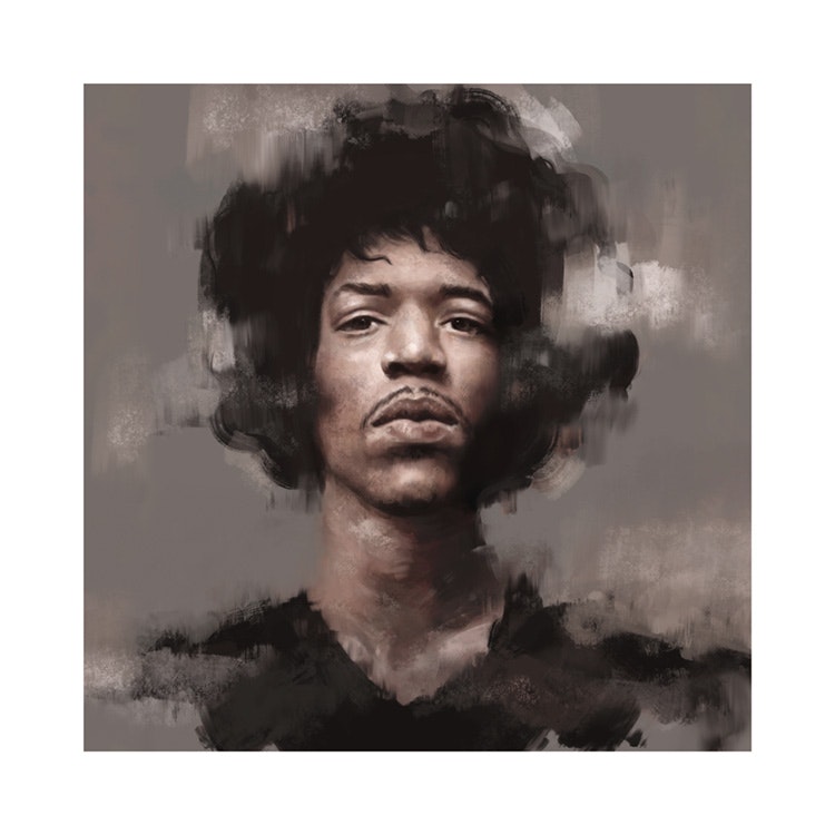 Jimi Hendrix Painting Affiche 0