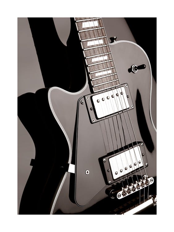 Black Guitar Plakat 0
