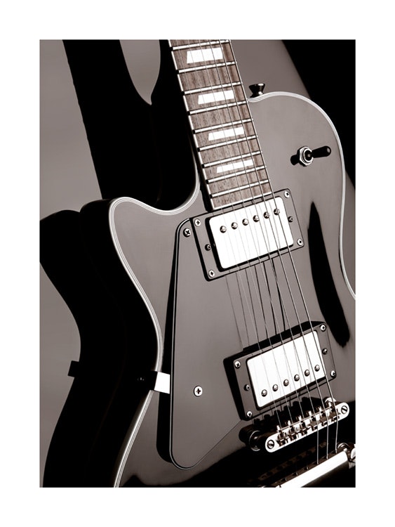 Black Guitar Plakat 0