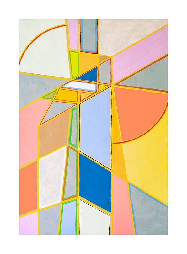 Color Block Painting No1 Plakat (30x40 cm)- Grafiki