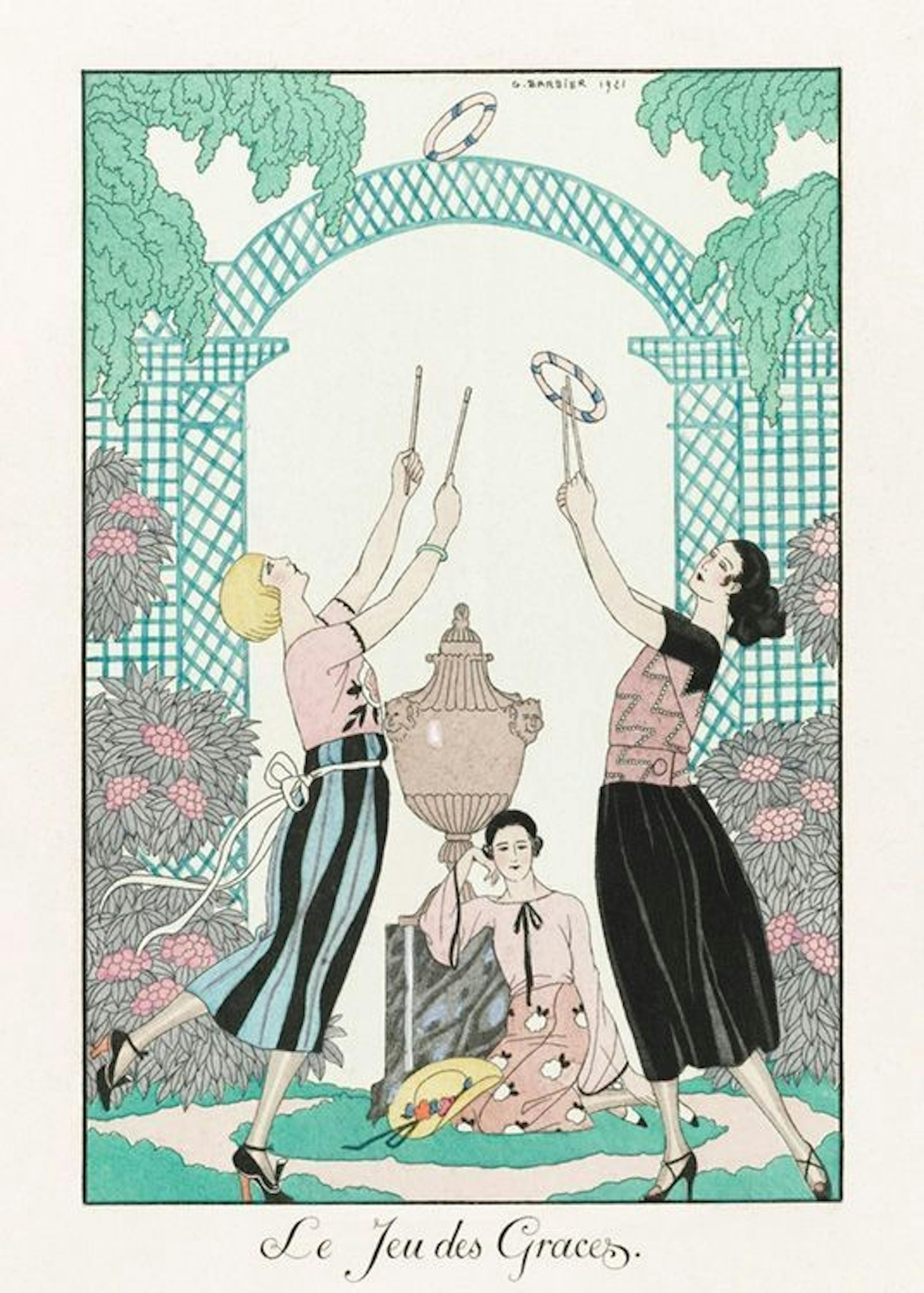 George Barbier - Le Jeu des Graces 포스터 0