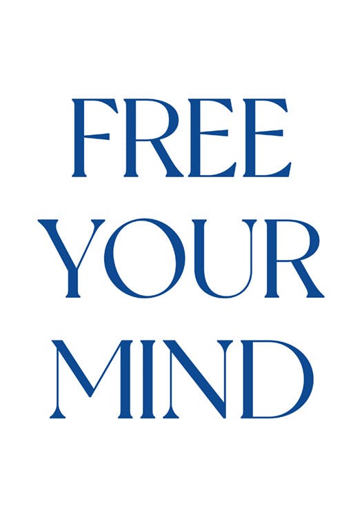 Free Your Mind Plakát 0