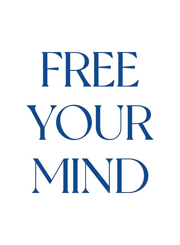 Free Your Mind Plakat (30x40 cm)- Obrazy z cytatami