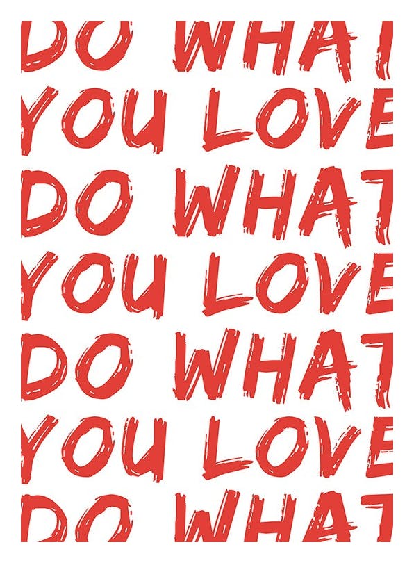 Prints - Do What You Love Print (30x40 cm) - Typography prints