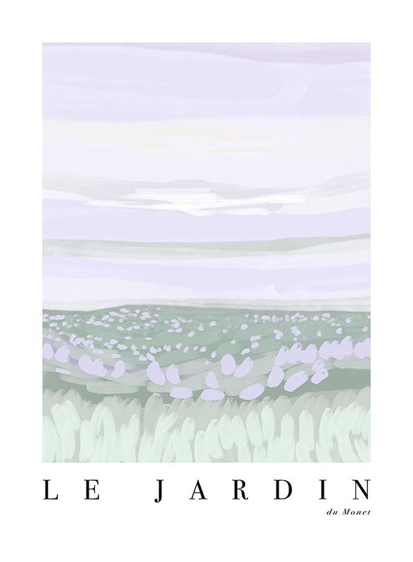 Le Jardin No8 Poster (21x30 cm) - Kunstdrucke