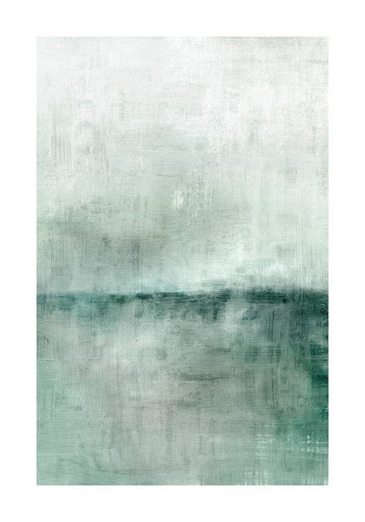 Abstract Scenery Green No1 Poster 0
