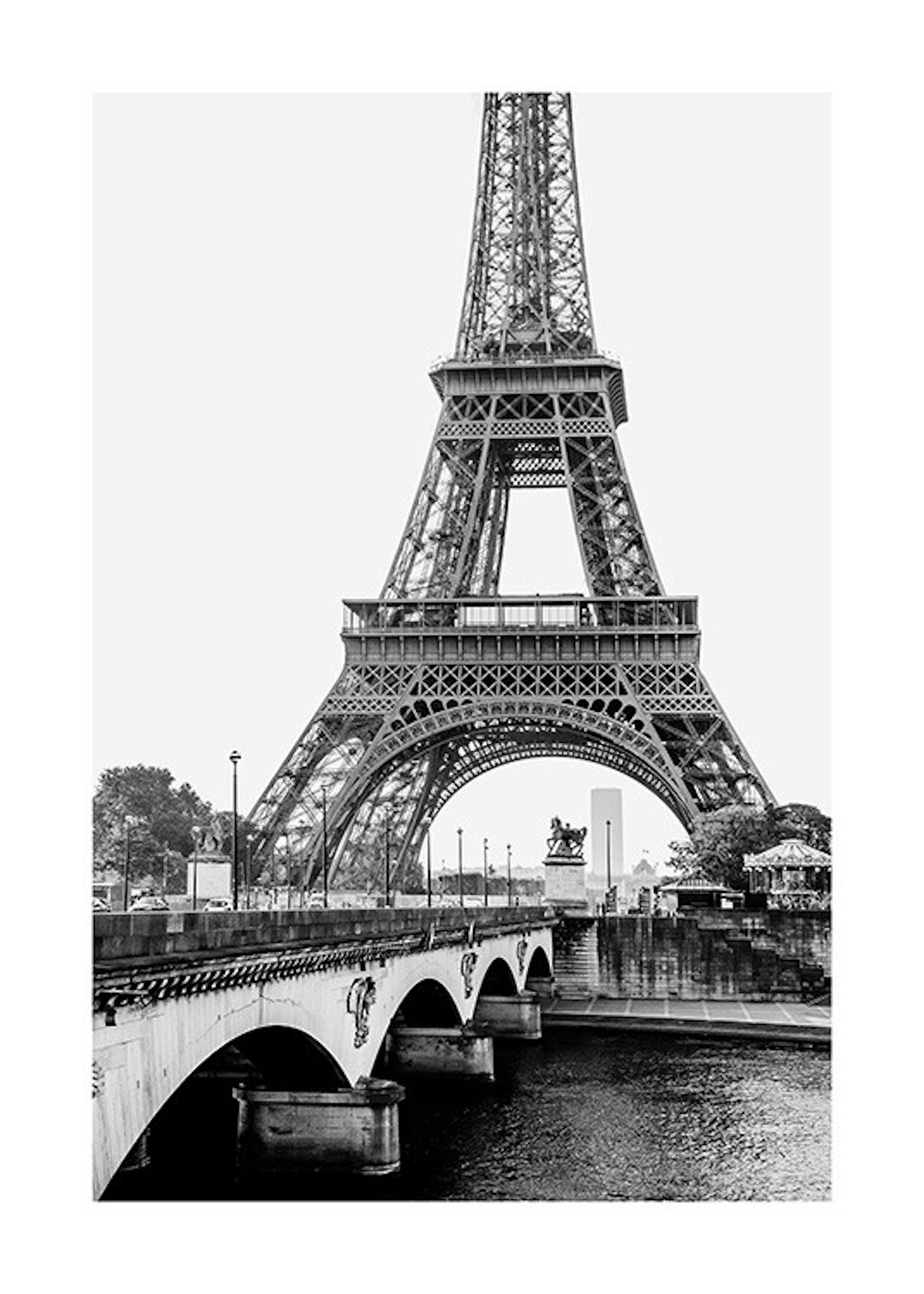Eiffel Tower Jena Bridge Poster