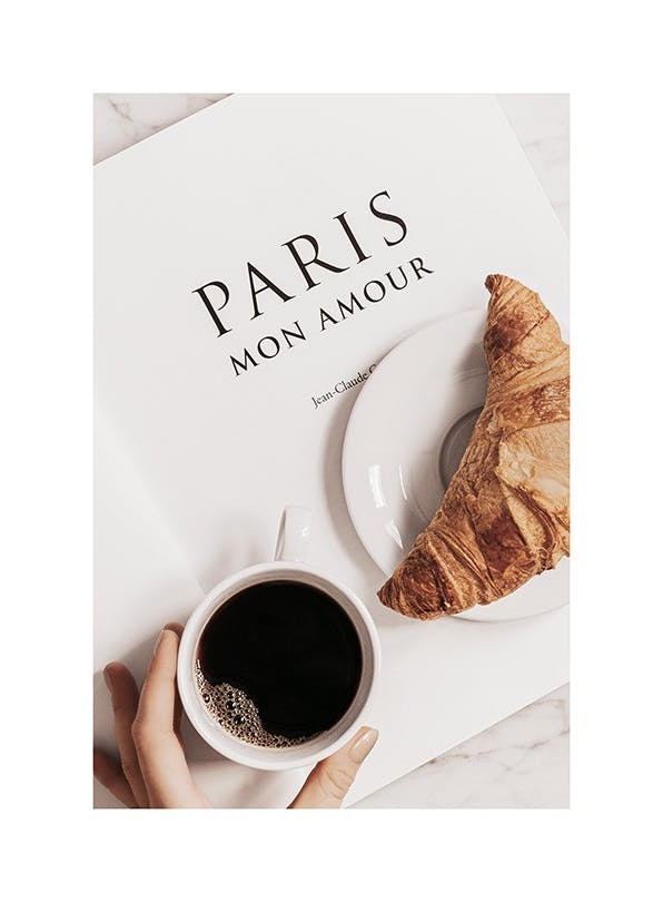 Breakfast in Paris Poster (21x30 cm)