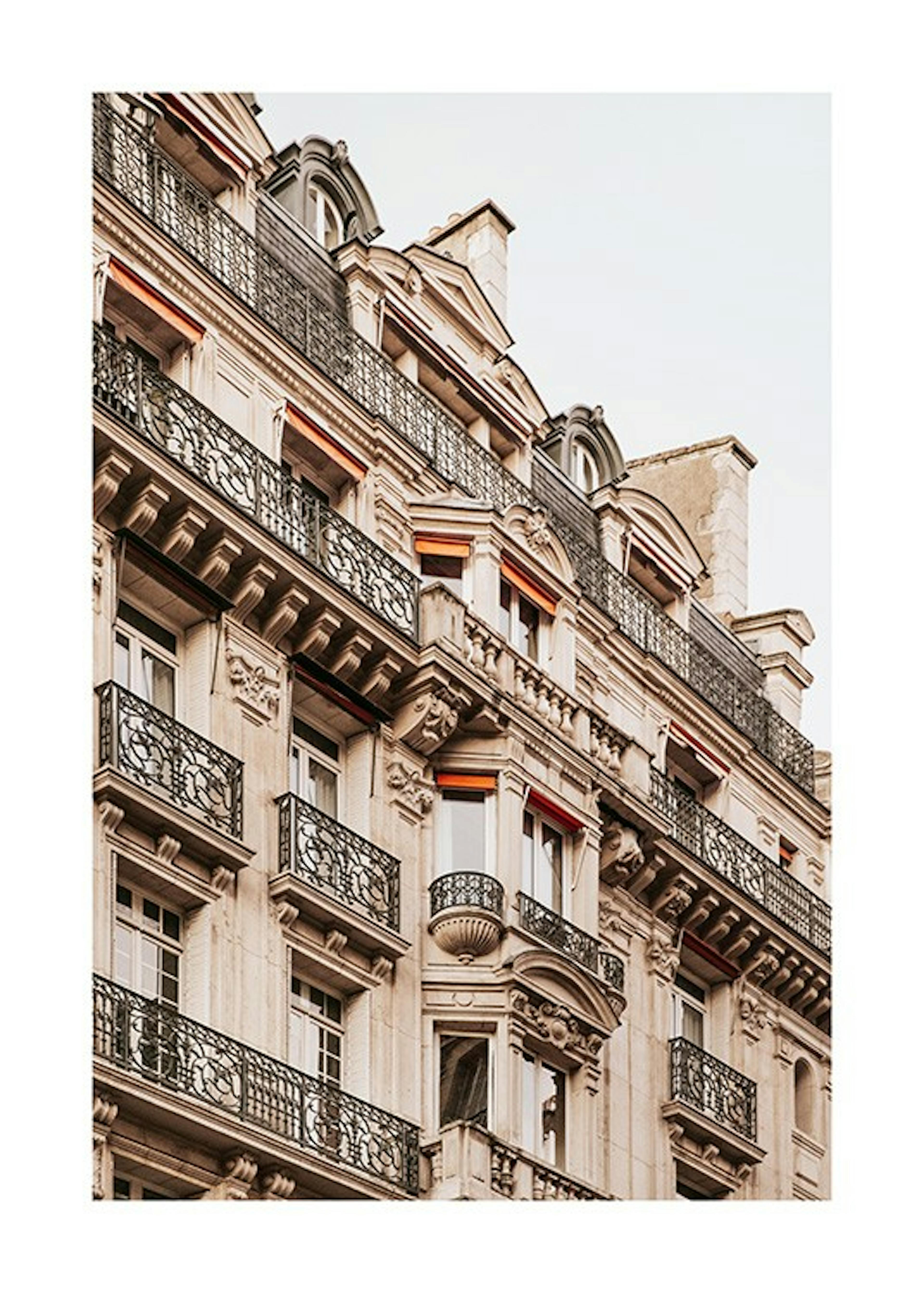 Facade With Balconies Print 0