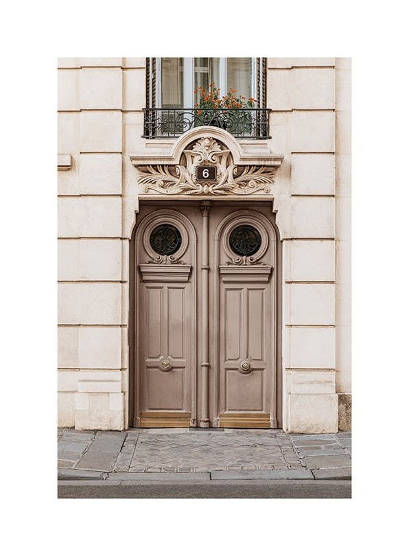 Prints - Beige Door Print (50x70 cm) - Architecture posters