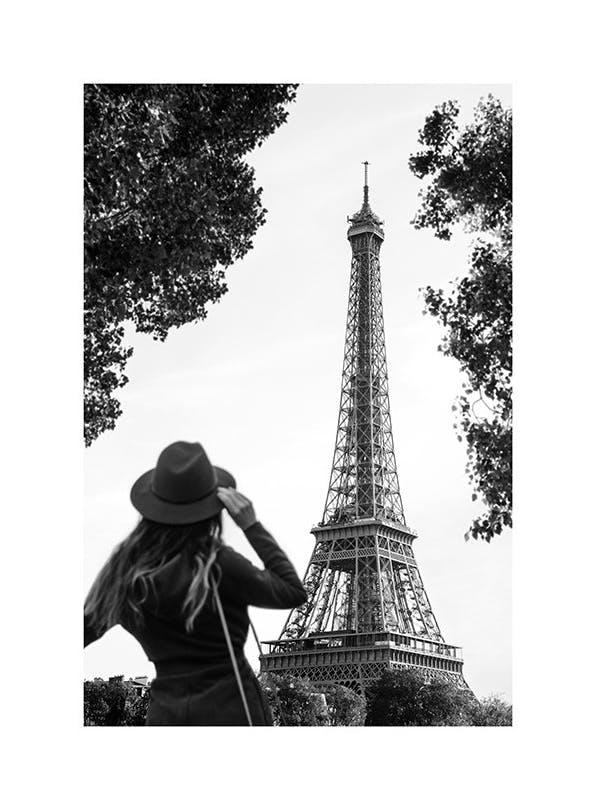 View of the Eiffel Tower Poster (30x40 cm) - Parijs
