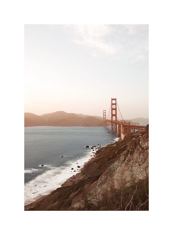 Golden Gate Print (30x40 cm)