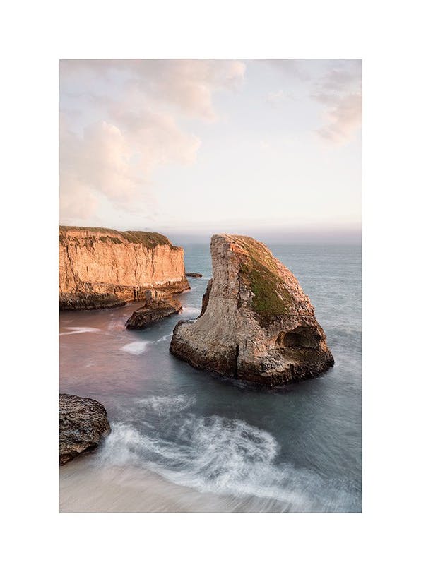 Shark Fin Cove Plakat (50x70 cm)- Morski pejzaż