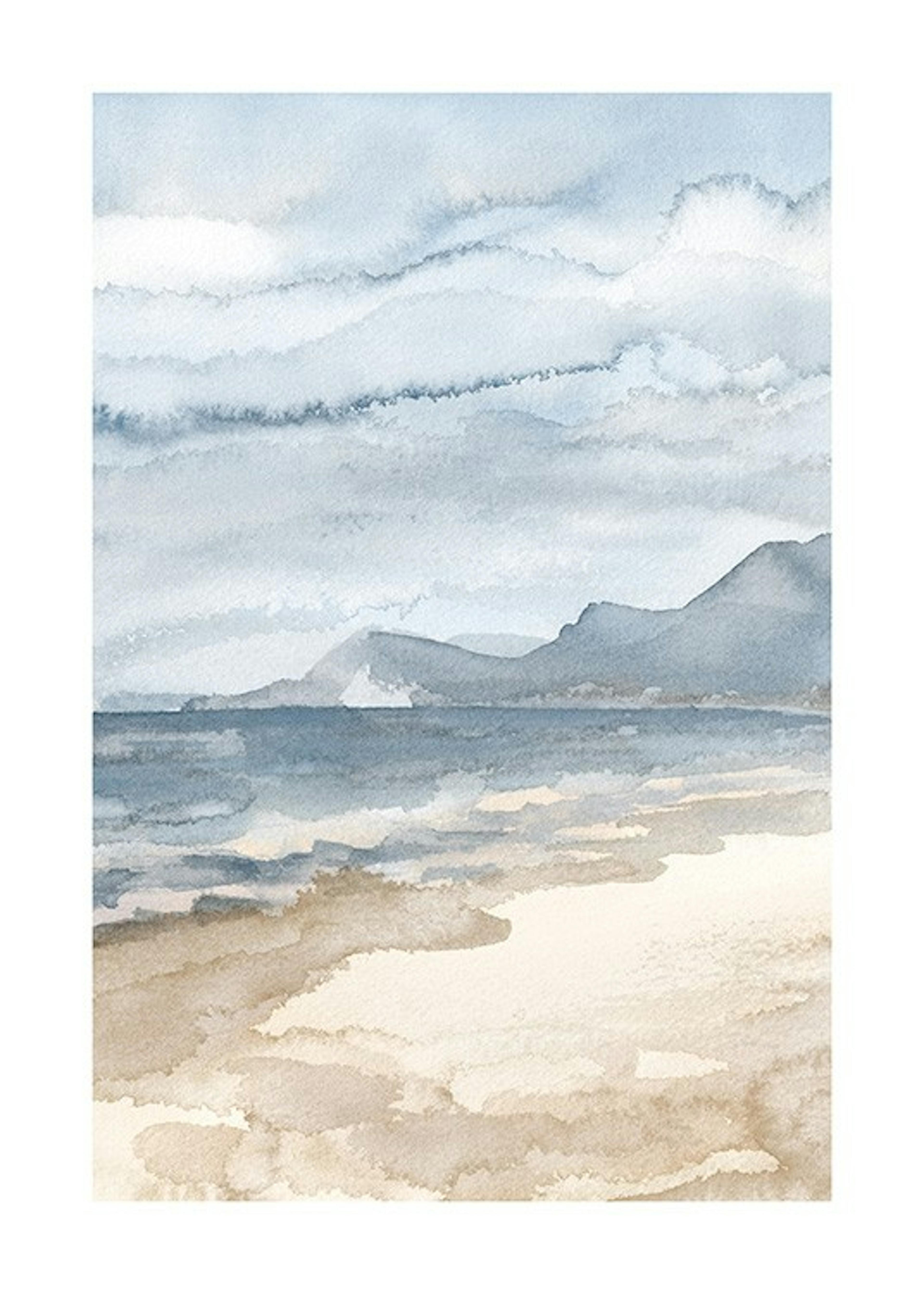 Watercolor Seaside Print 0