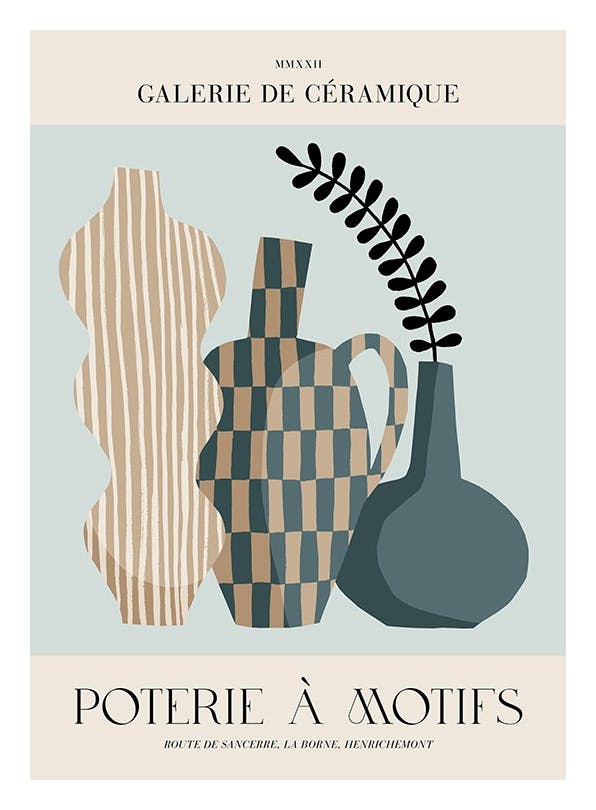Poterie à Motifs No2 Plakat (21x30 cm)- Sztuka