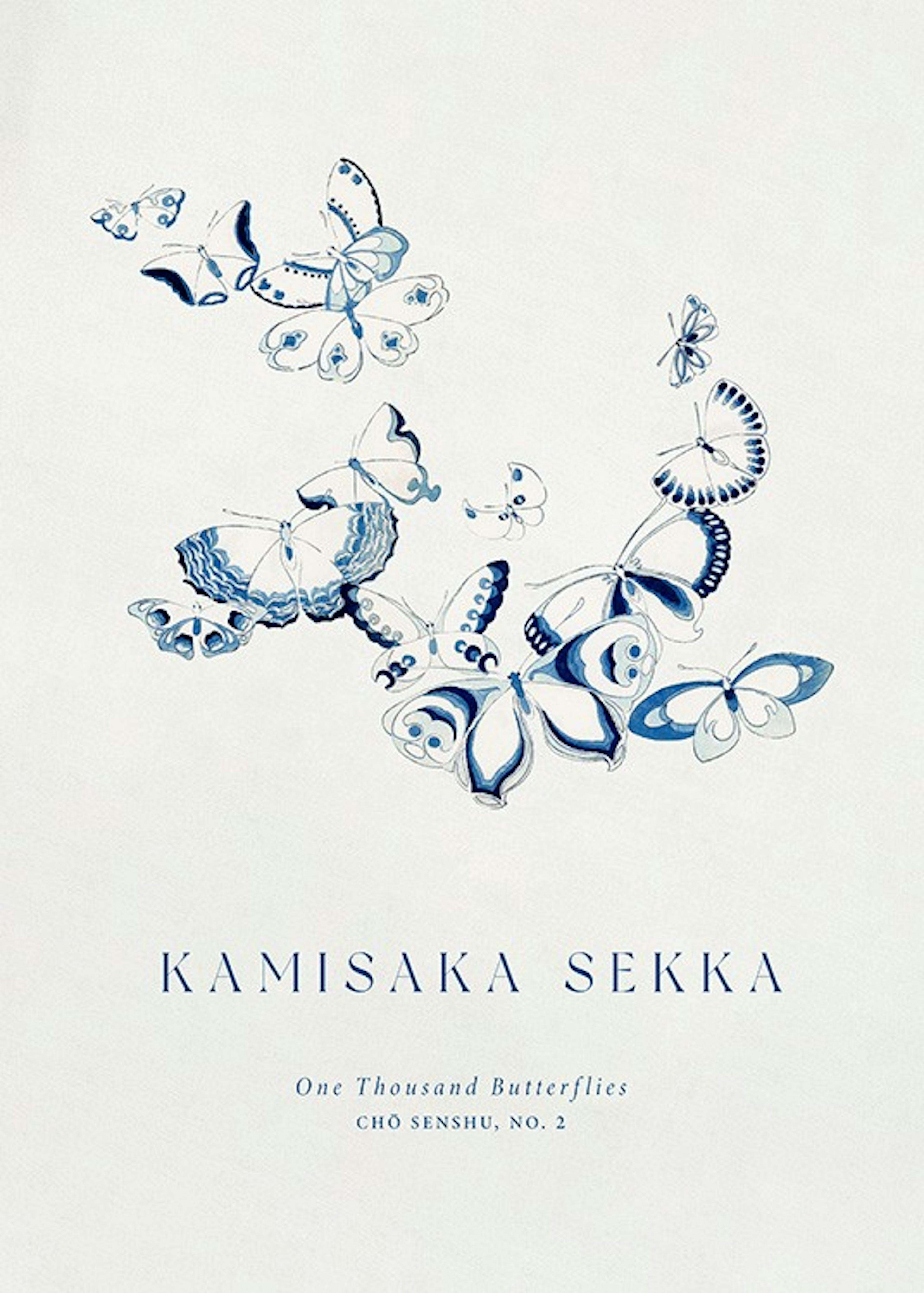 Kamisaka Sekka - One Thousand Butterflies, No. 2 Print