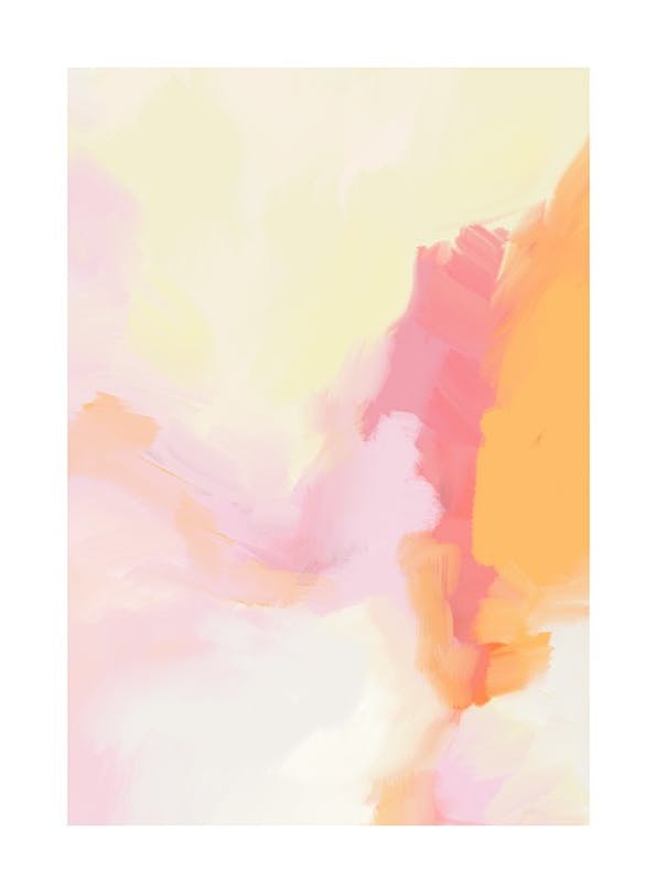 Prints - Painterly Expression No1 Print (30x40 cm) - Abstract art prints