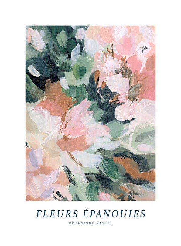 Fleurs Épanouies Print (40x50 cm)