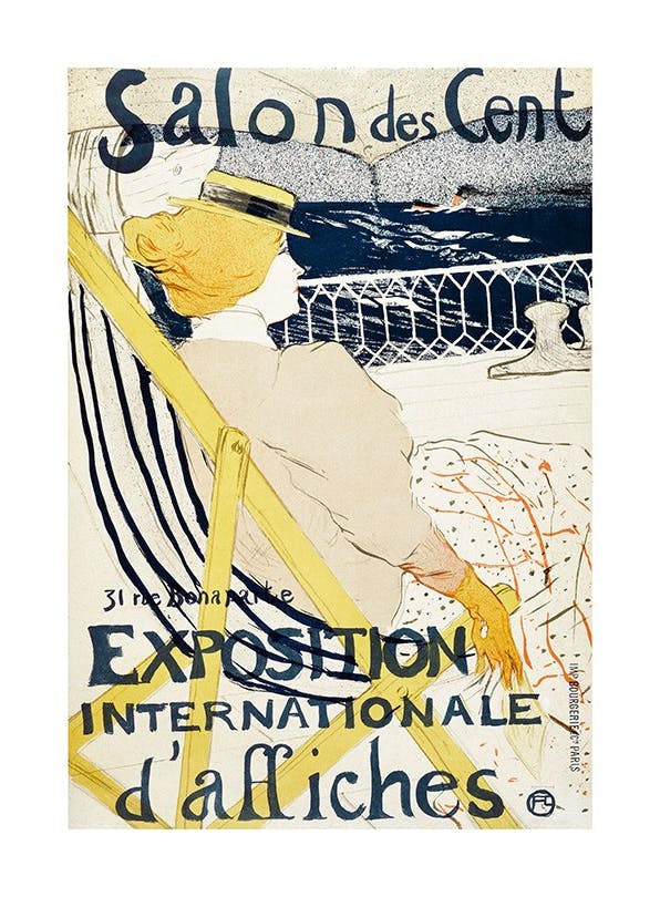Toulouse-Lautrec - Salon des Cent Poster (50x70 cm)- Dipinti di pittori famosi