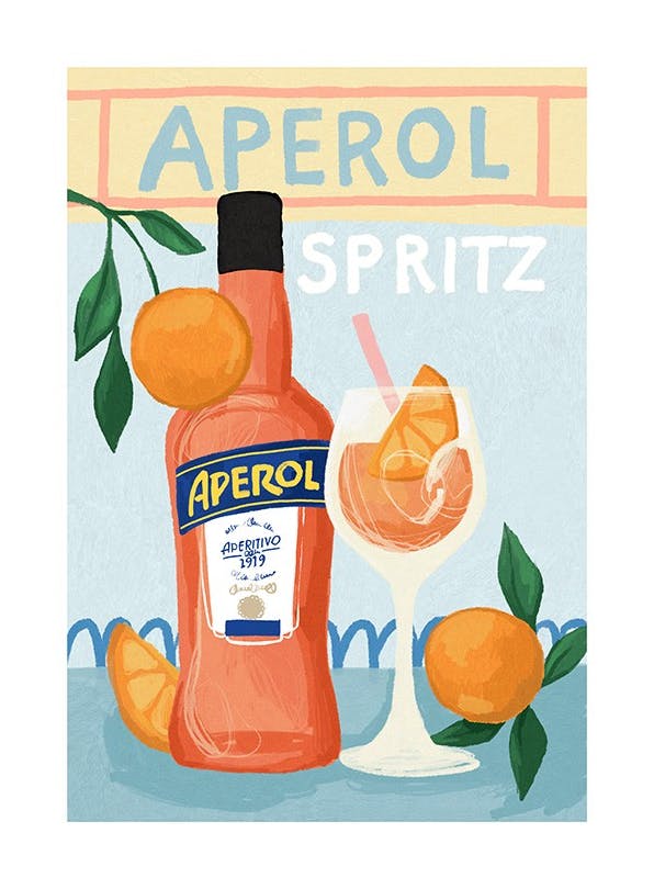 Aperol Spritz Poster (21x30 cm)- Poster di Vini & Cocktail