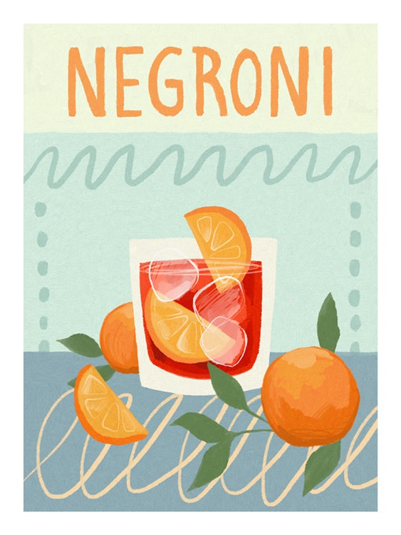 Negroni Cocktail Juliste 0