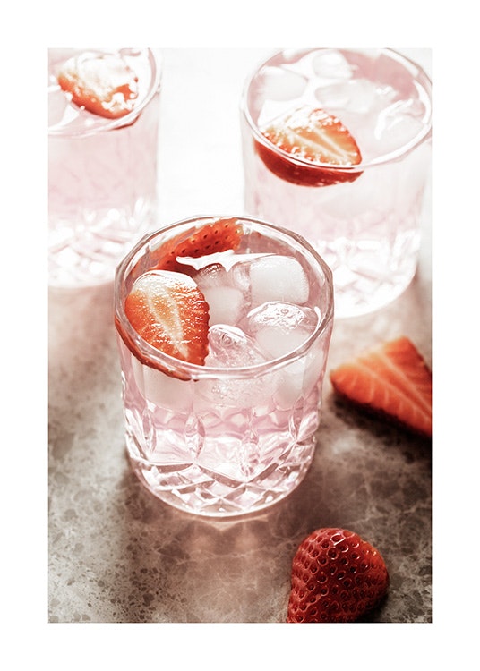 Strawberry Drink Poster 0
