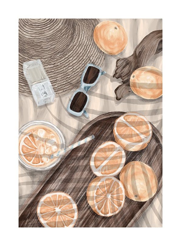 Citrus in the Shade Print (70x100 cm)