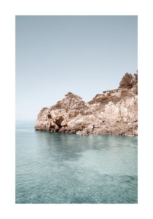 Mallorca Cliff View Poster 0