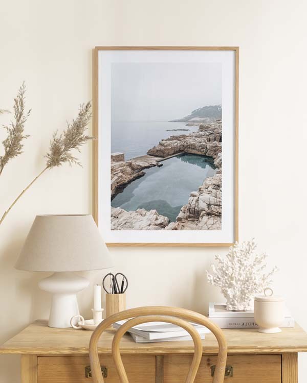 Mallorca Ocean Pool Poster - Vom Ozean geschaffener Pool