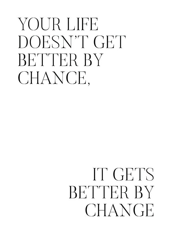 Better by Change Poster (21x30 cm) -  Motivationsbilder