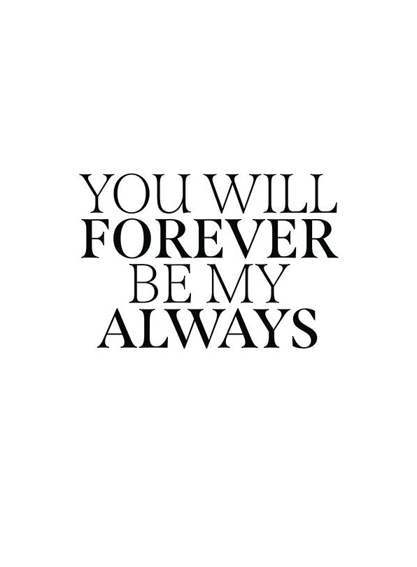 Always & Forever Print (30x40 cm)
