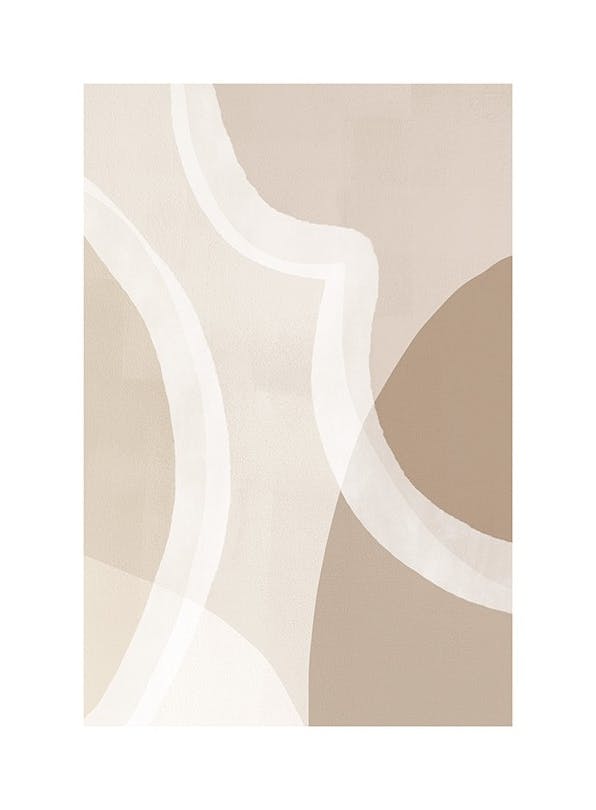 Beige Abstract No1 Plakat (50x70 cm)- Sztuka abstrakcyjna