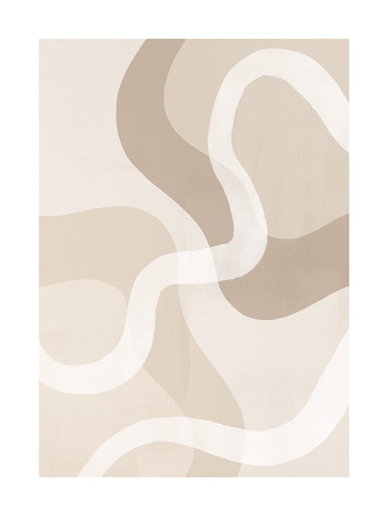 Beige Abstract No2 Poster 0