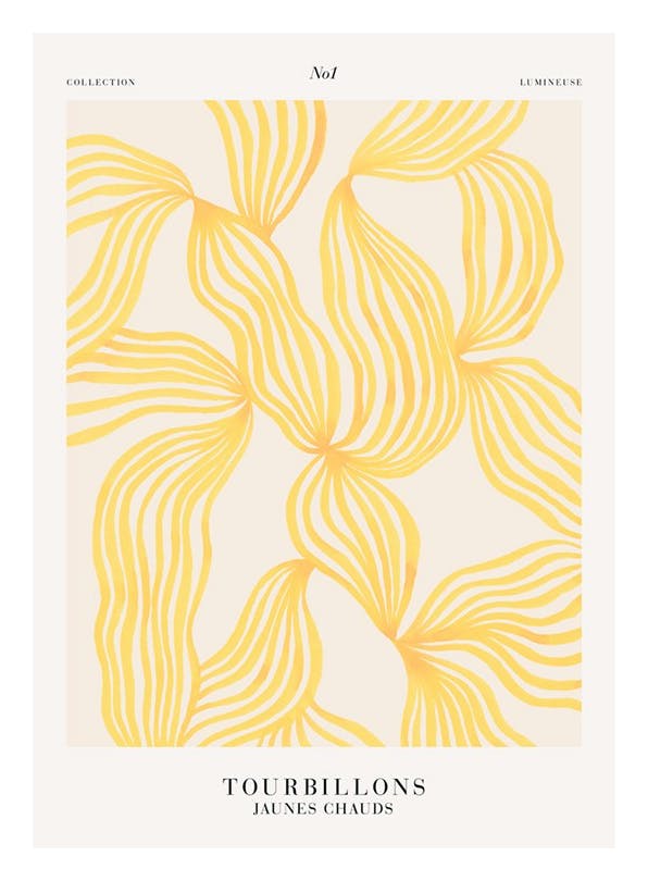 Prints - Warm Whirls No1 Print (50x70 cm) - Abstract art prints