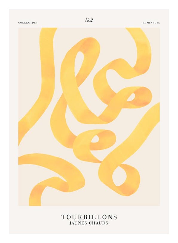 Prints - Warm Whirls No2 Print (50x70 cm) - Abstract art prints