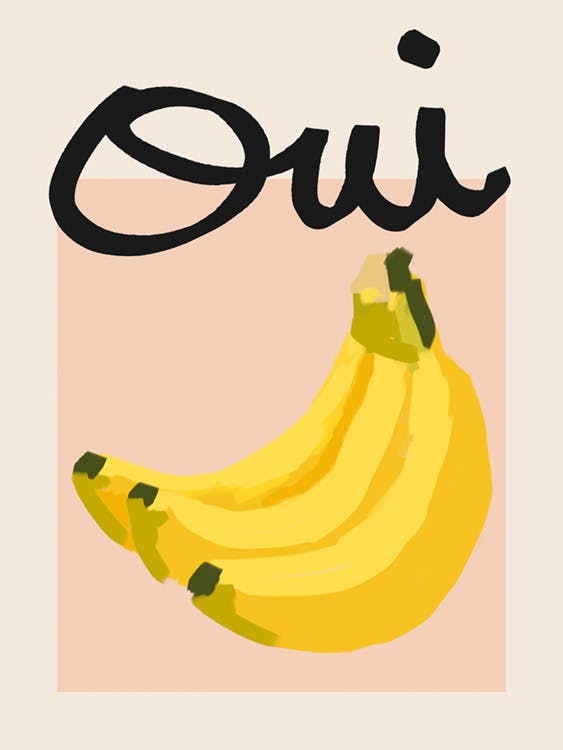 Oui Banana Plakat 0