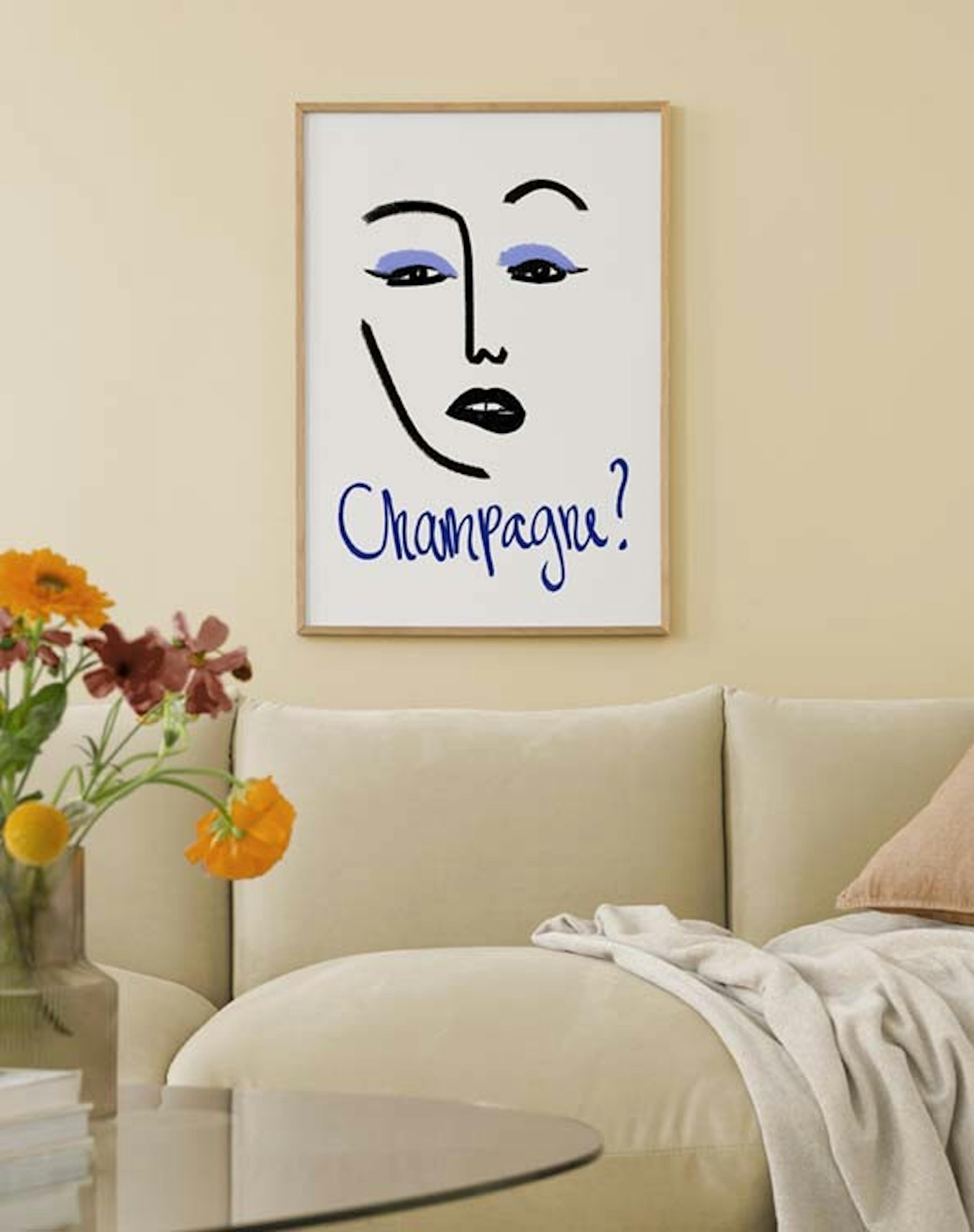 Champagne Thoughts Print