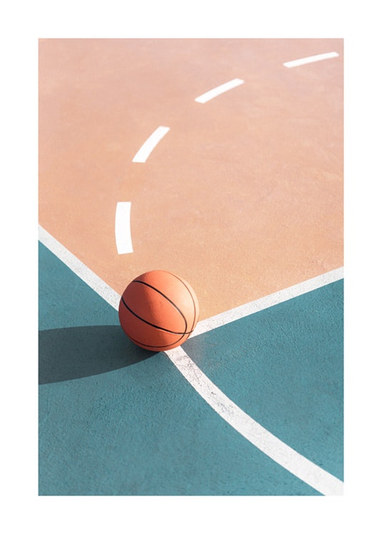 Basketball Court Plagát 0