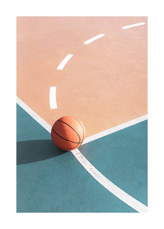 Basketball Court Affiche