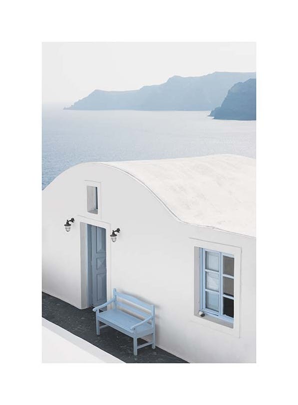 Idyllic Santorini Plakát (30x40 cm)