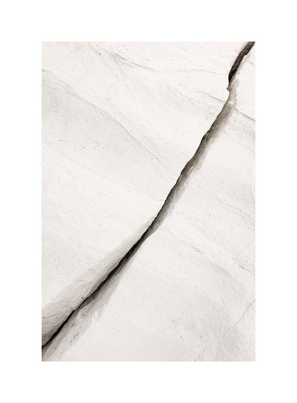 White Rock Crevice Affiche (50x70 cm) - Tableaux de montagnes