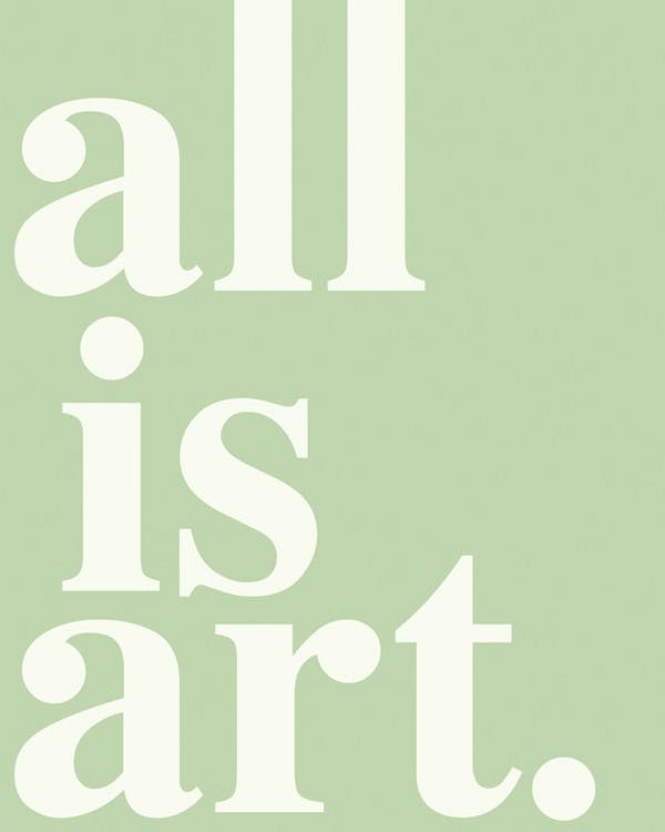 All is Art Plakat 0